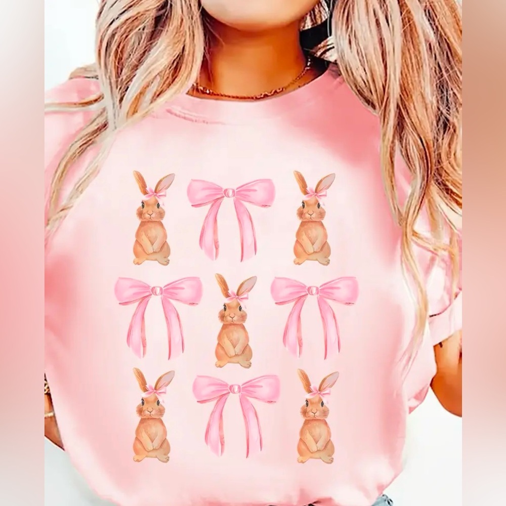 Pink Bows and Bunnies T-Shirt